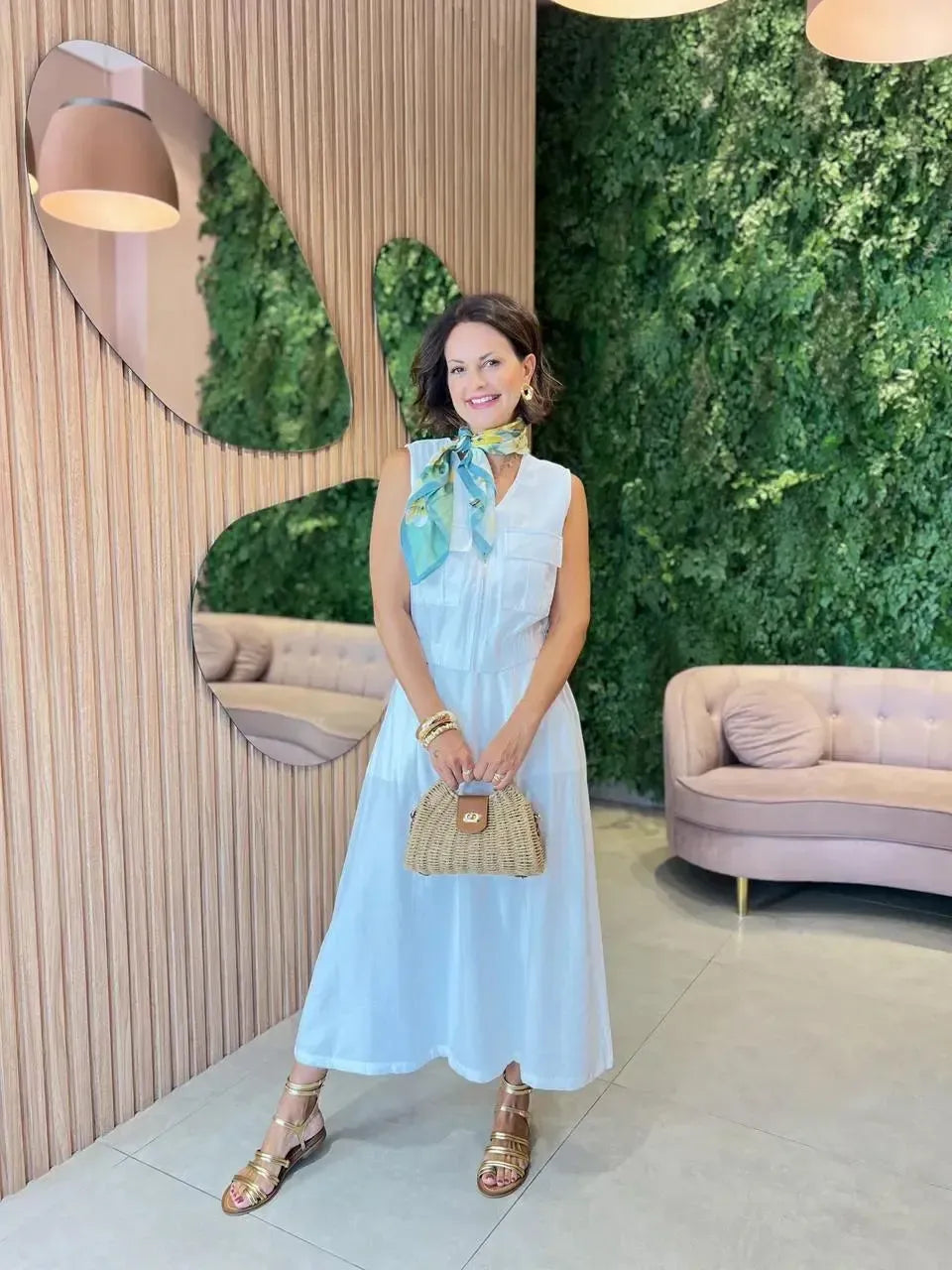 Conjunto Saia + Cropped com ziper, off-white